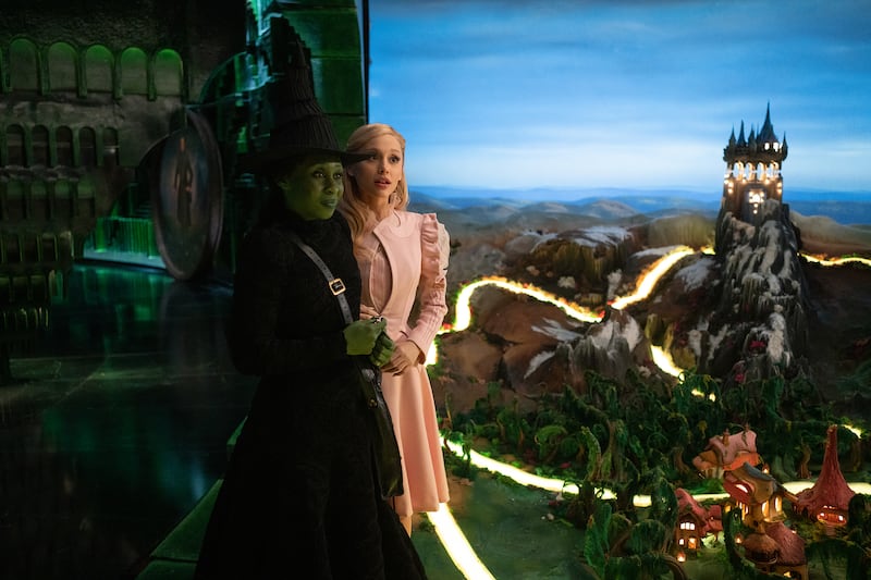 Cynthia Erivo and Ariana Grande in Wicked.