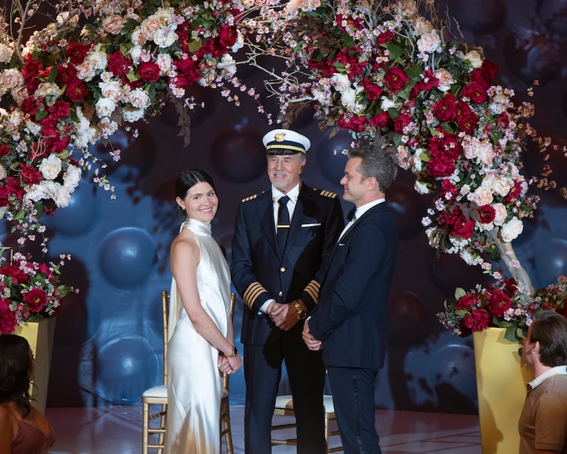 Phillipa Soo, Don Johnson and Joshua Jackson.