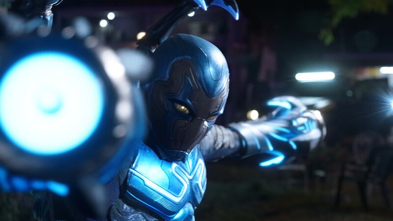 Xolo Maridueña as Blue Beetle.