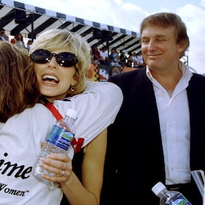 Marla Maples and former President Donald Trump.