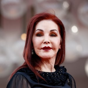 Priscilla Presley at the 80th Venice Film Festival premiere for the film "Priscilla," September 4, 2023.