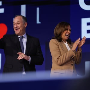 Doug Emhoff and Kamala Harris.