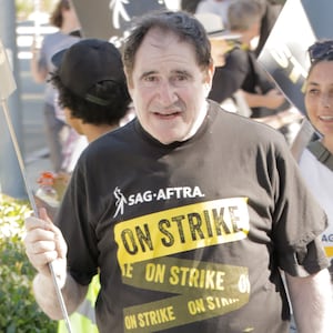 Richard Kind is seen on the SAG-AFTRA picket line