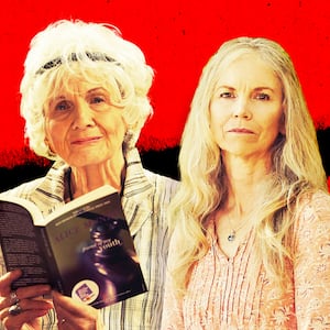 Alice Munro, and Andrea Robin Skinner, the youngest of Alice Munro's daughters.