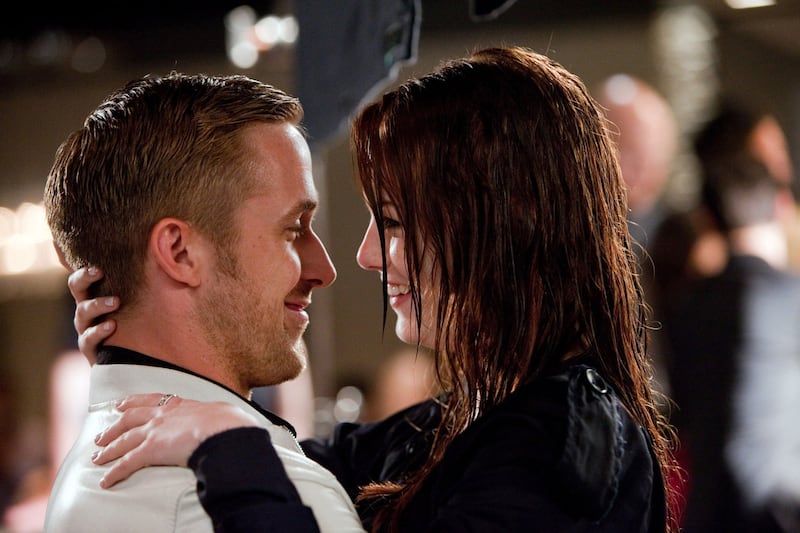 Ryan Gosling and Emma Stone in Crazy, Stupid, Love.