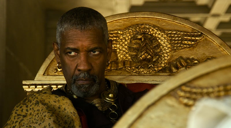 Denzel Washington in Gladiator II.